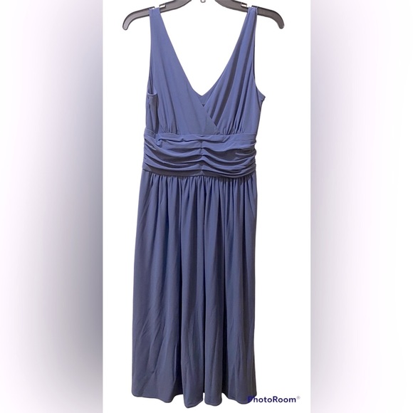 Scarlett Dresses & Skirts - Sold 🛑Scarlett~Women’s Slate Blue Cocktail Mini Dress, sleeveless V-front,